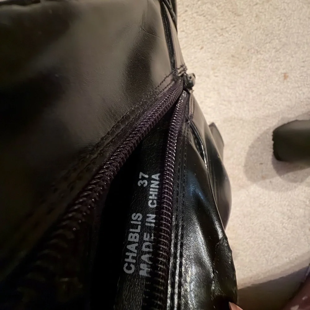 Feetfirst Black Leather Ankle Boots - Picture 8 of 8